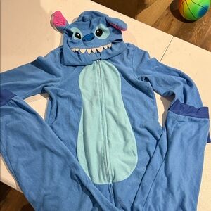 Blue STITCH Onesie with Hood